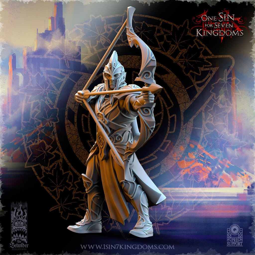 Silvermoor Elves Archers - in 12k- by The Beholder Miniatures