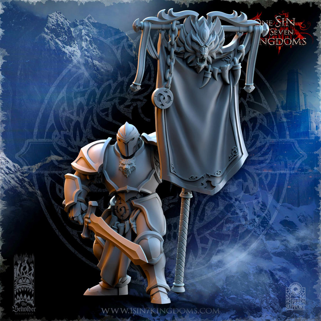 Stormwolves Command Group miniature - in 12K - by The Beholder Miniatures