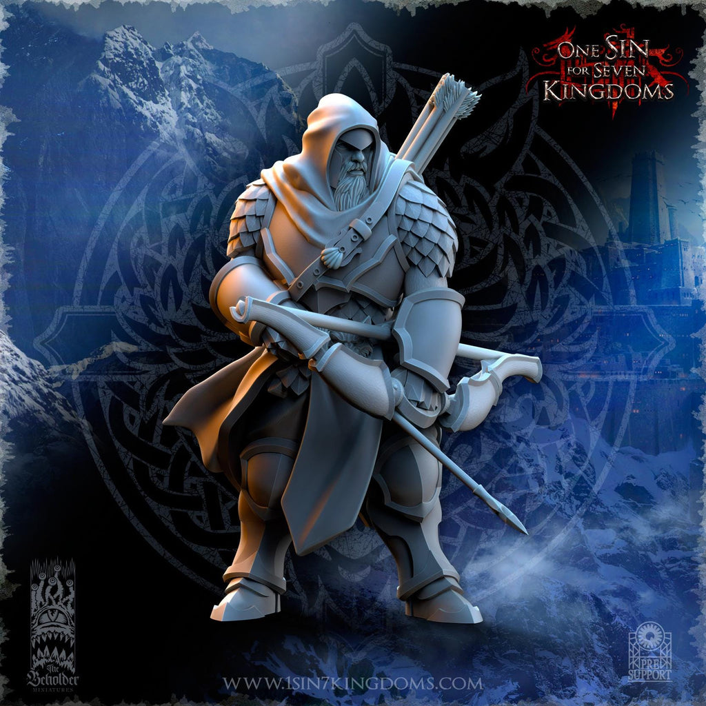 Stormwolves Hunters miniature - in 12K - by The Beholder Miniatures