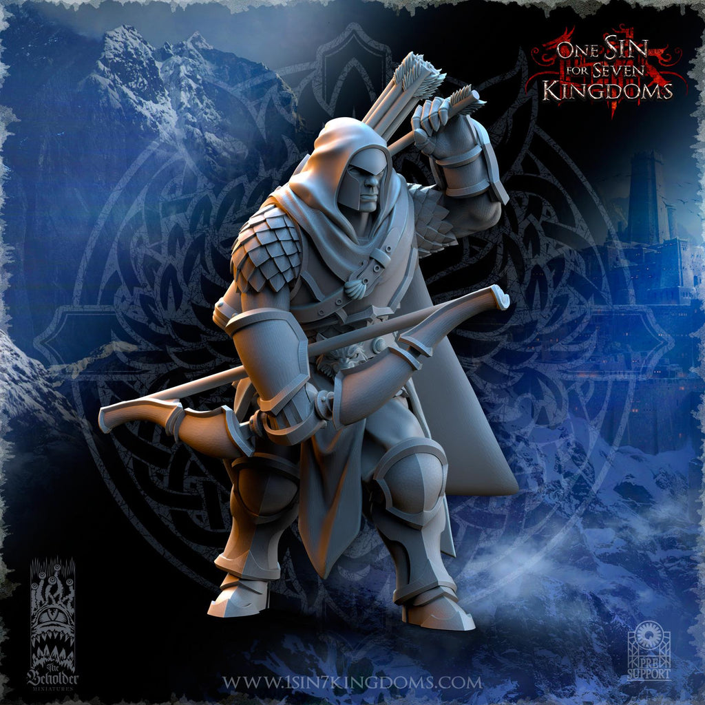 Stormwolves Hunters miniature - in 12K - by The Beholder Miniatures