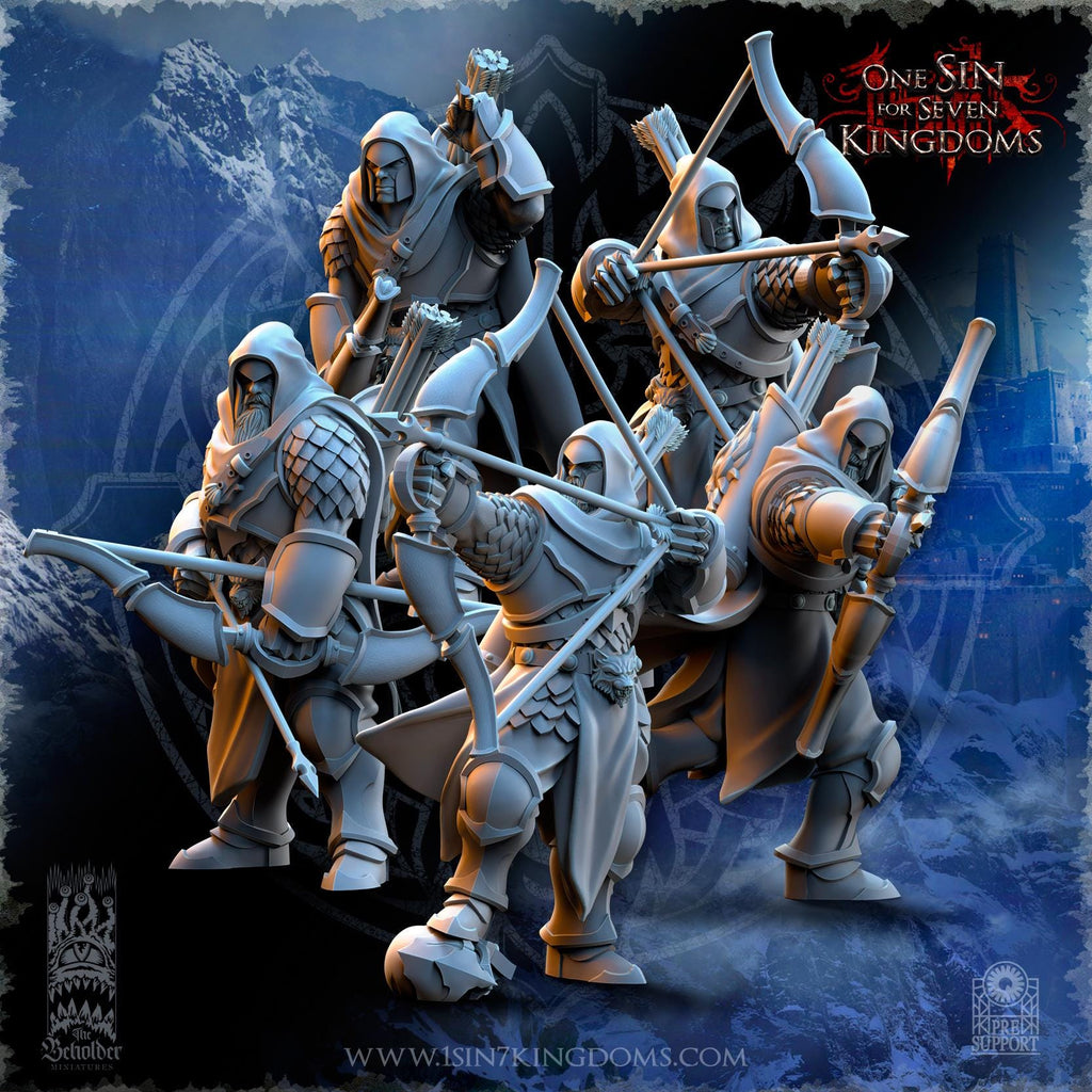 Stormwolves Hunters miniature - in 12K - by The Beholder Miniatures