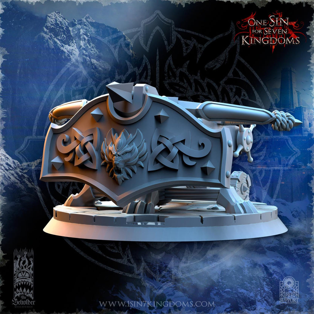 Stormwolves Bolt Thrower miniature - in 12K - by The Beholder Miniatures