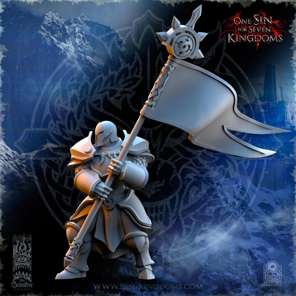 Stormwolves Sunderers Command Group miniature - in 12K - by The Beholder Miniatures