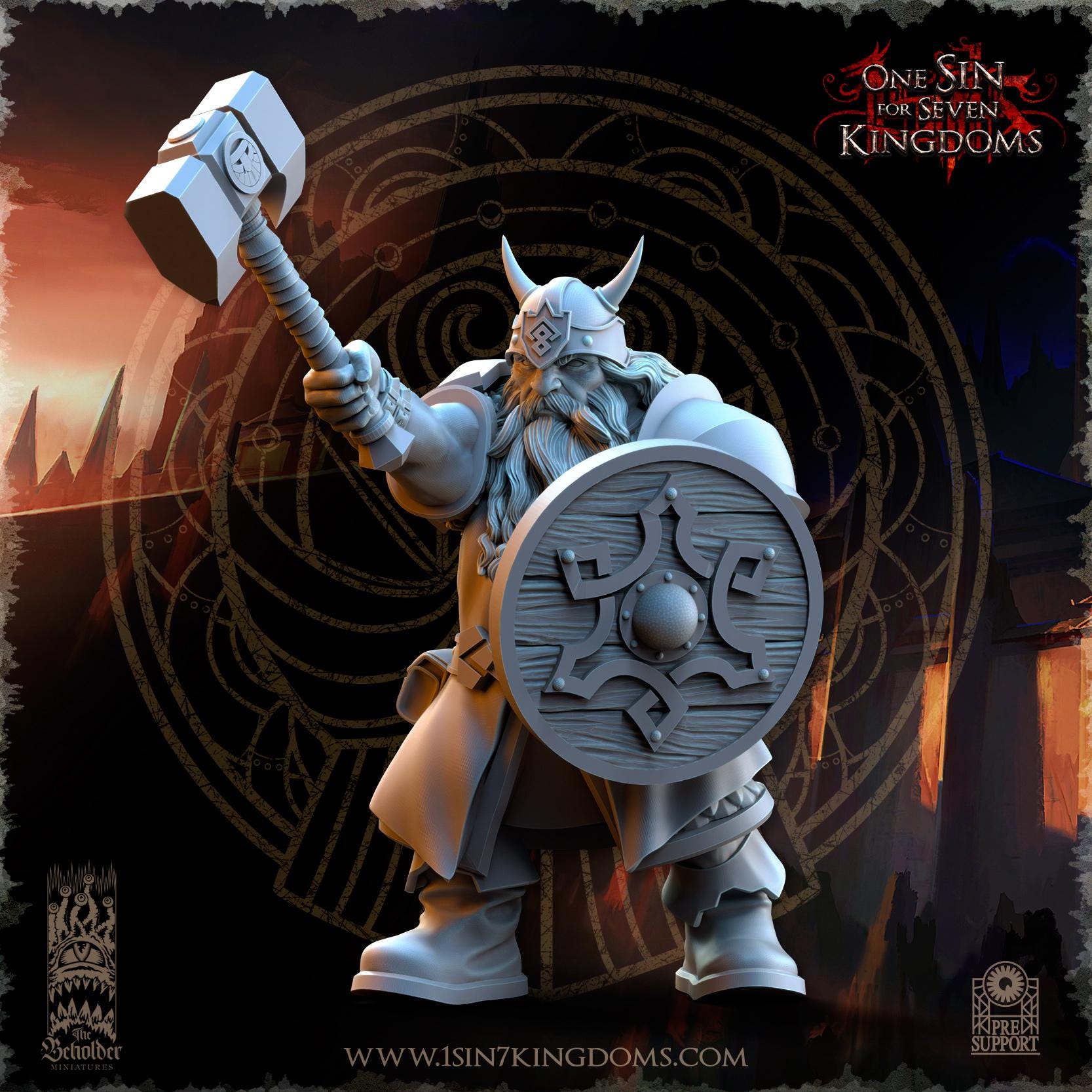 Dwarven Kingdoms Warriors - in 12k- by The Beholder Miniatures