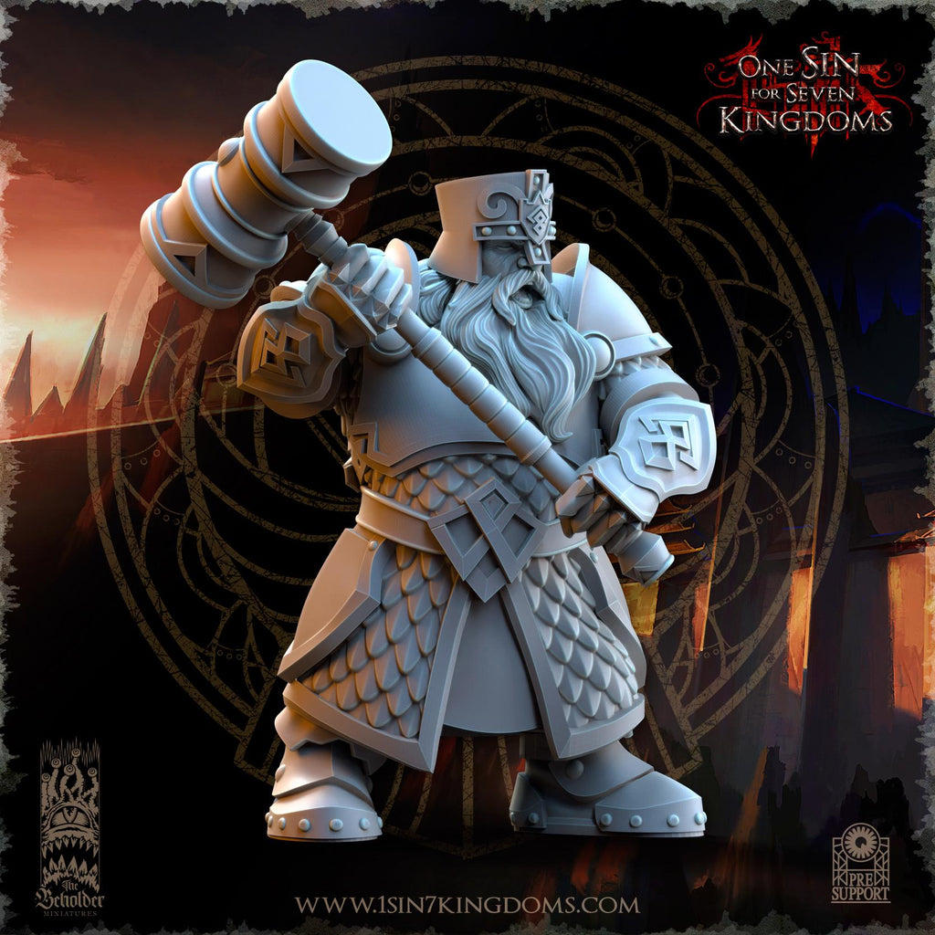Dwarven Kingdoms Hammer Brotherhood Warriors - in 12k- by The Beholder Miniatures