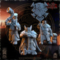 Dwarven Kingdoms Hammer Brotherhood Command Group - in 12k- by The Beholder Miniatures