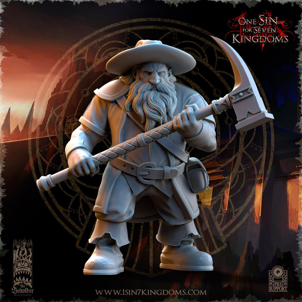 Dwarven Kingdoms Miners - in 12k- by The Beholder Miniatures