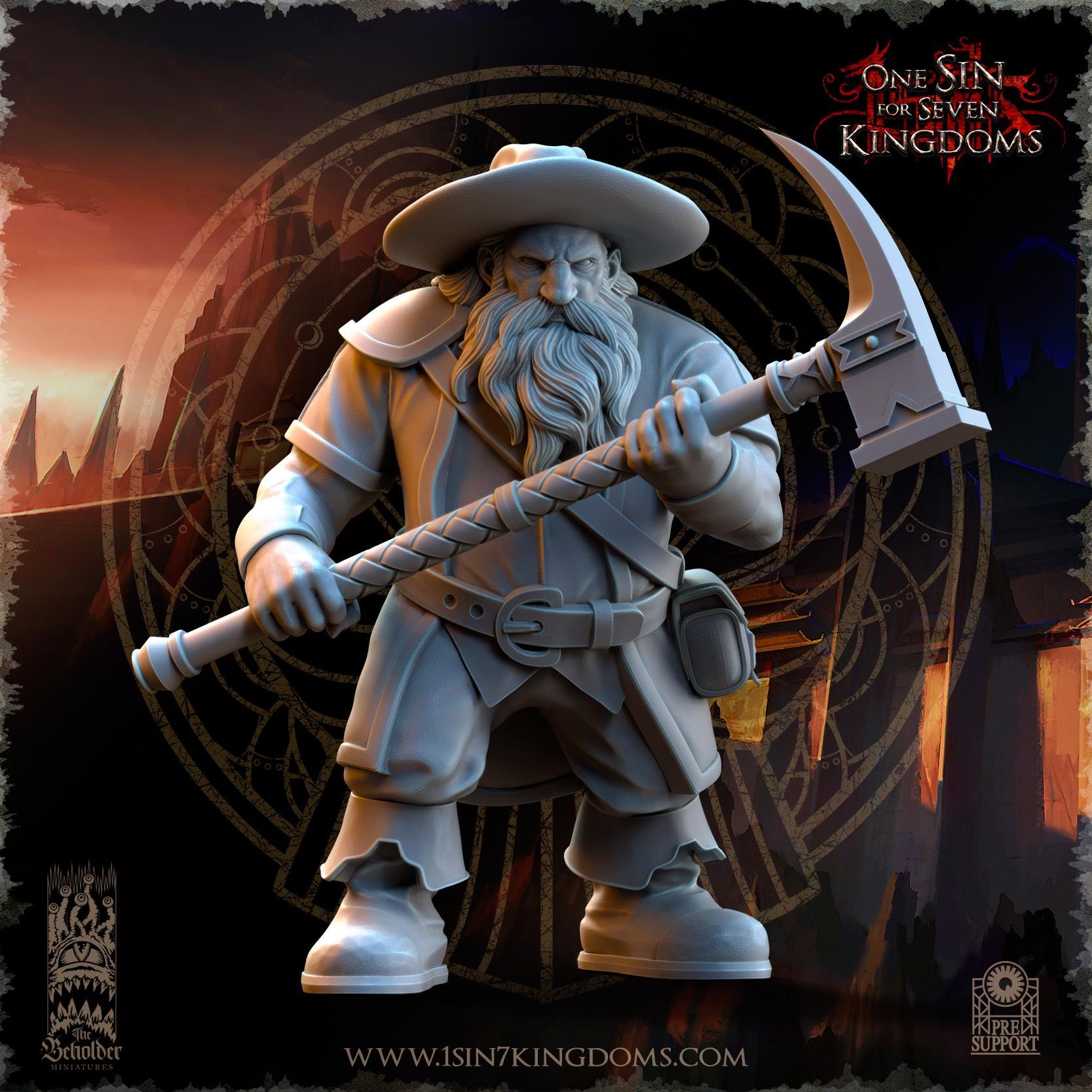 Dwarven Kingdoms Miners - in 12k- by The Beholder Miniatures