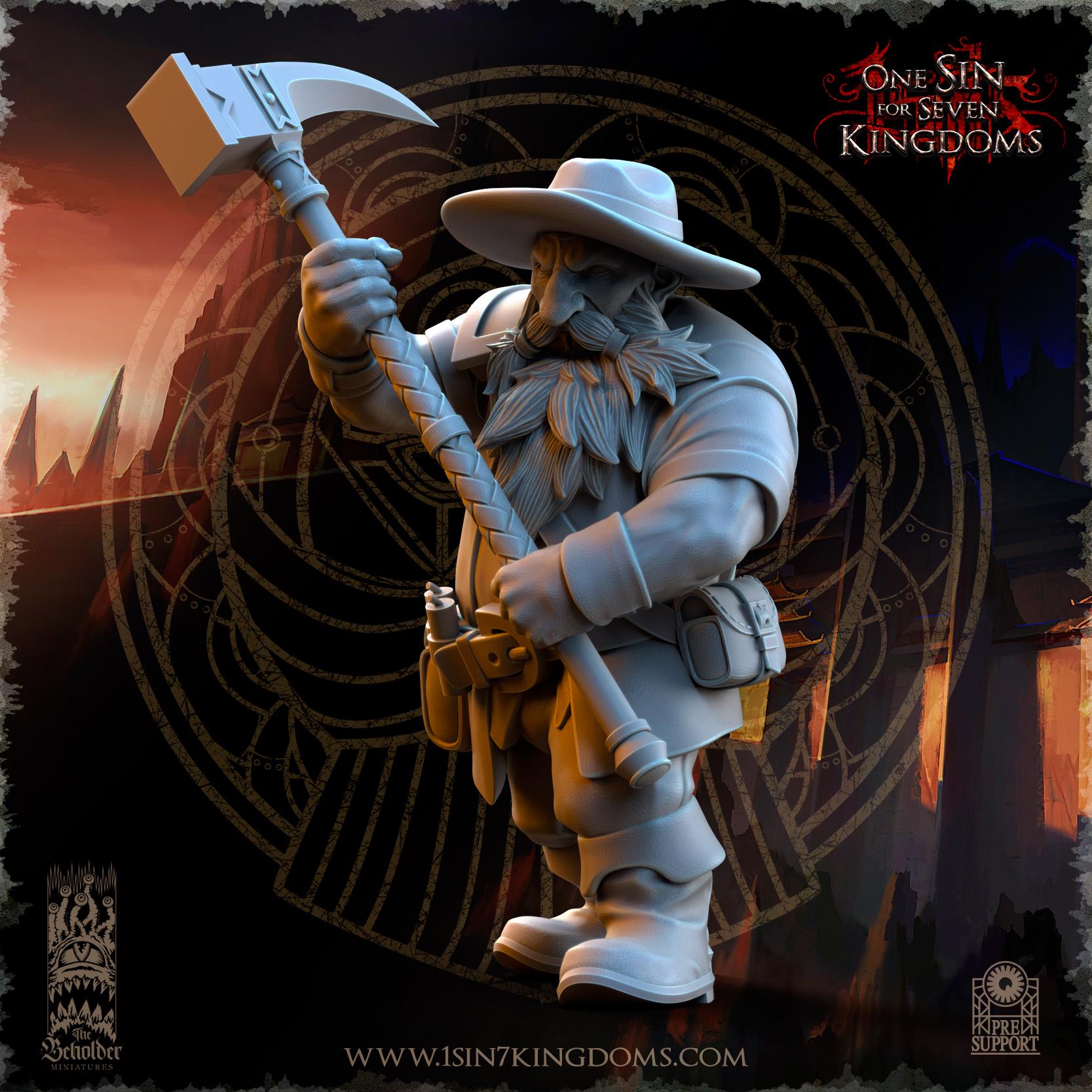 Dwarven Kingdoms Miners - in 12k- by The Beholder Miniatures