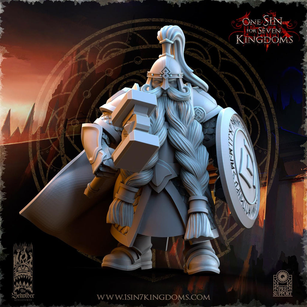 Dwarven Kingdoms Highborn Warriors - in 12k- by The Beholder Miniatures