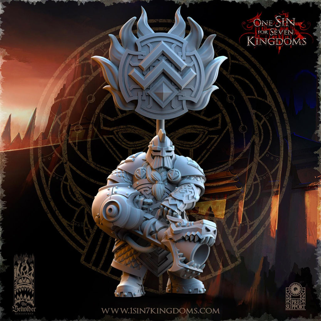 Dwarven Kingdoms Snapdragons Command Group - in 12k- by The Beholder Miniatures