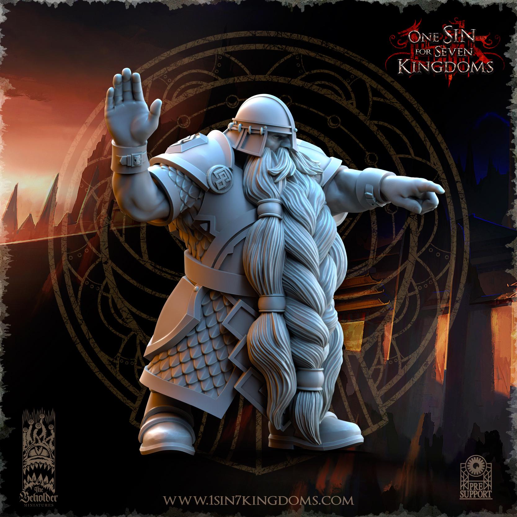 Dwarven Kingdoms Catapult -12k - by The Beholder Miniatures