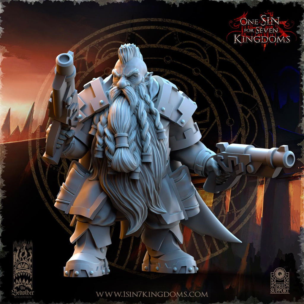 Dwarven Kingdoms War Engineers - in 12k- by The Beholder Miniatures