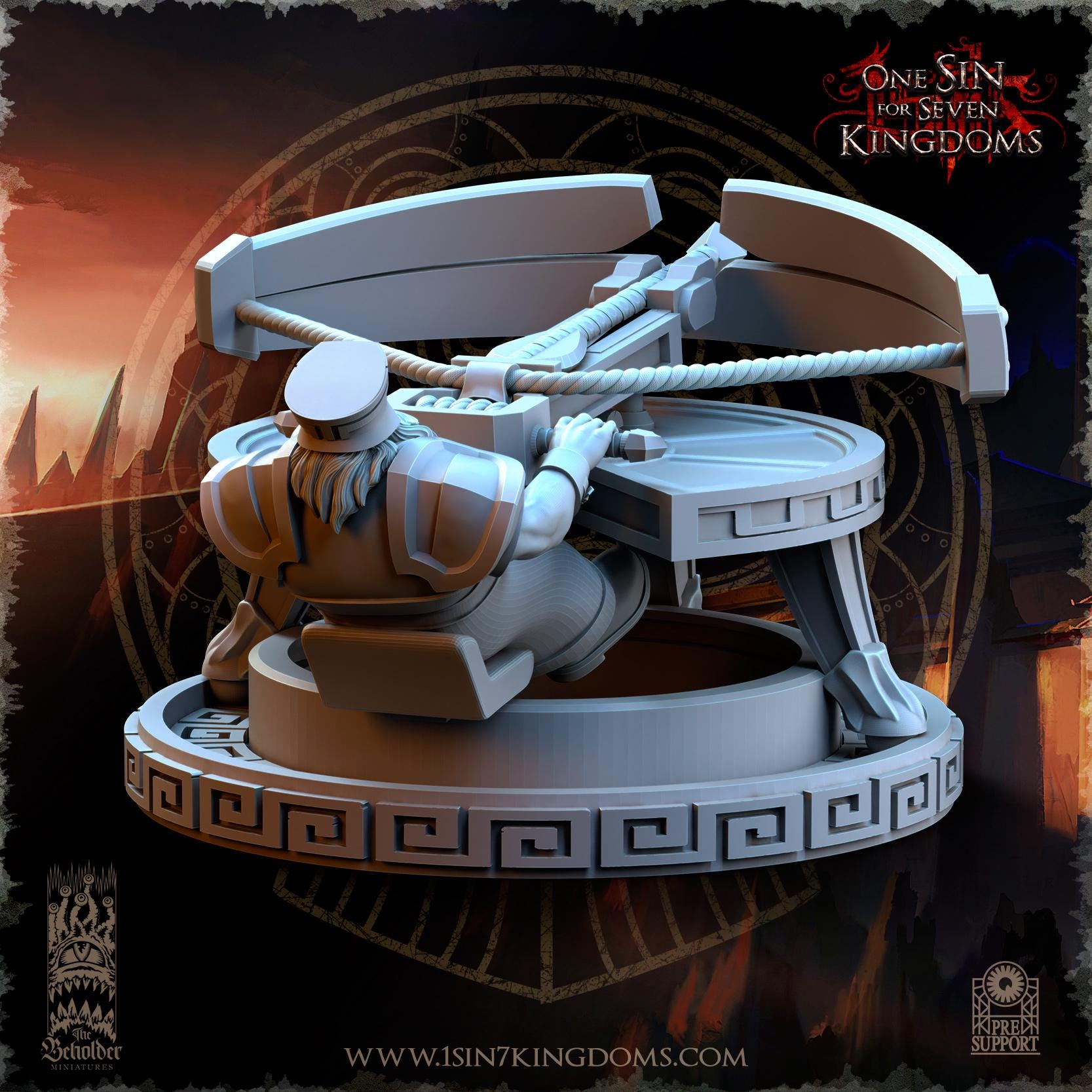 Dwarven Kingdoms Iron Spitter Ballista - in 12k- by The Beholder Miniatures