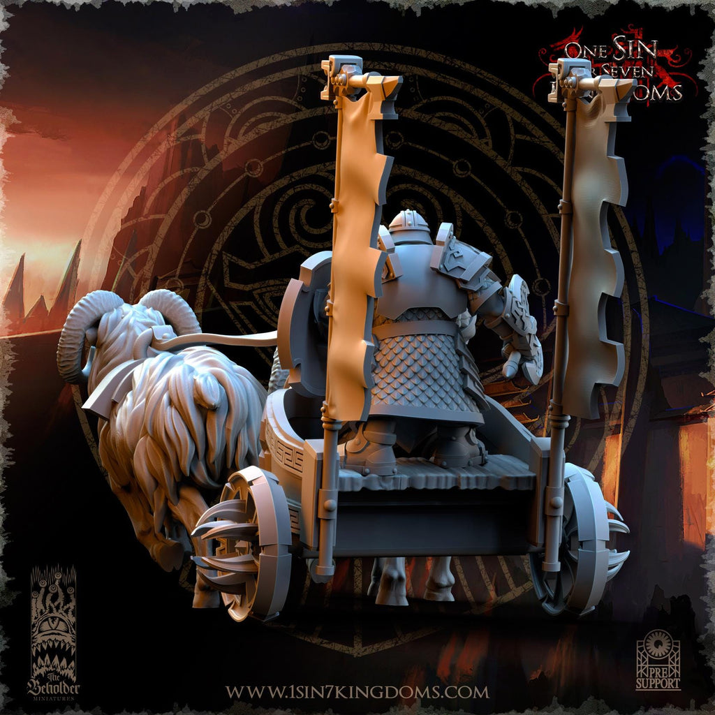 Dwarven Kingdoms War Chariot - in 12k- by The Beholder Miniatures