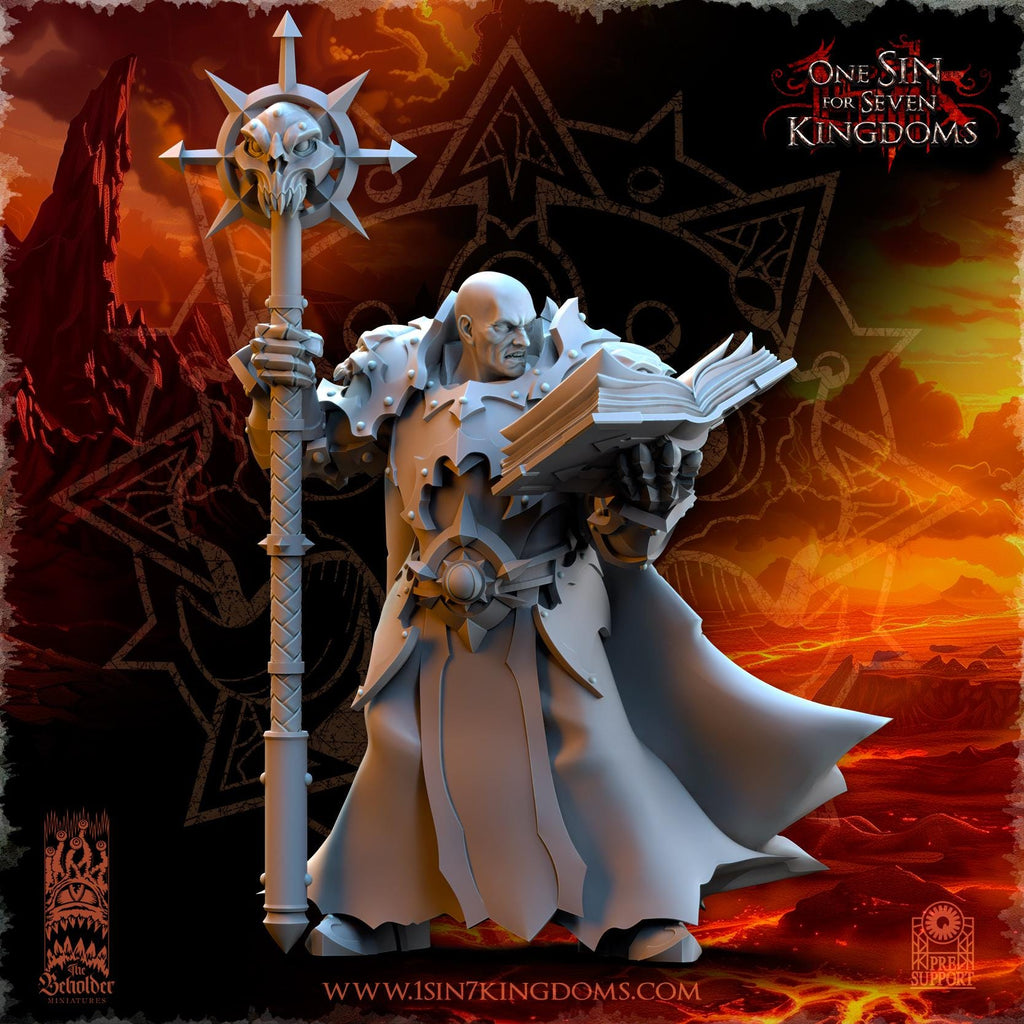 Demonaz, Ascended Sorcerer - in 12k- by The Beholder Miniatures