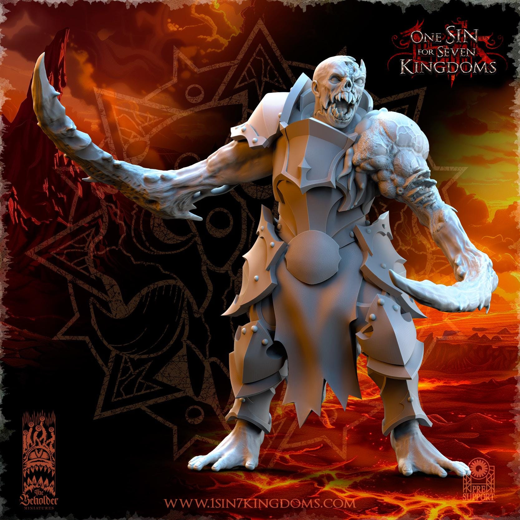 Realms of Mayhem Tainted Warriors - in 12k- by The Beholder Miniatures