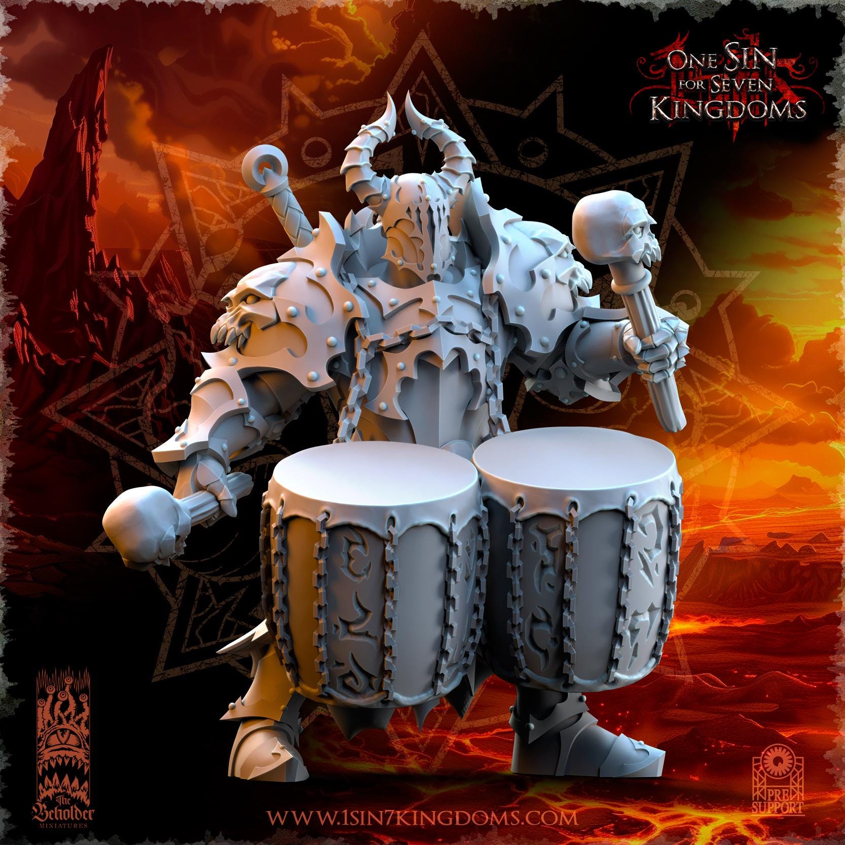 Realms of Mayhem The Ascended Command Group - in 12k- by The Beholder Miniatures