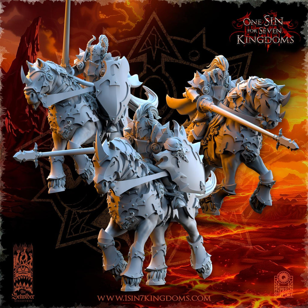 Realms of Mayhem Knights - in 12k- by The Beholder Miniatures