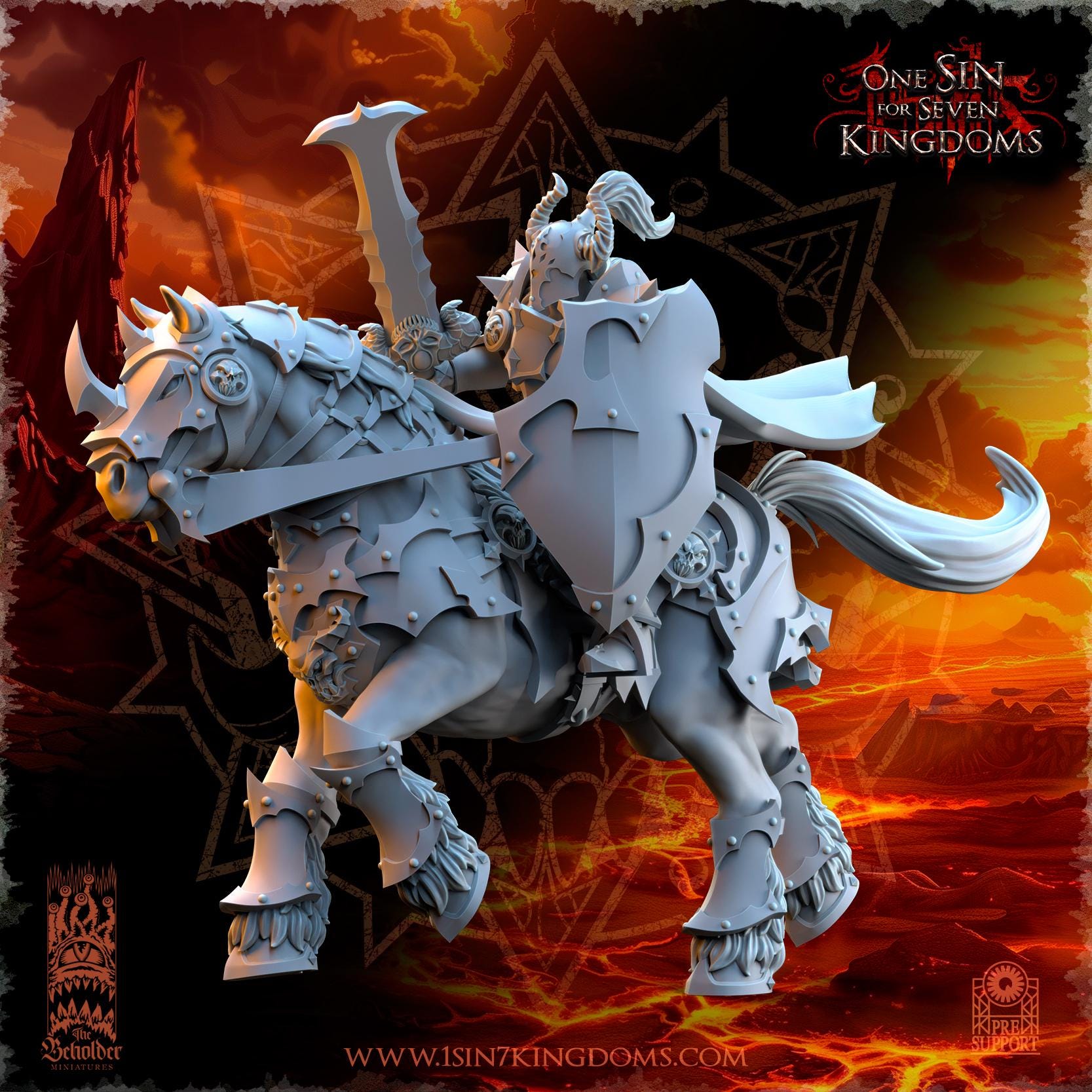Realms of Mayhem Knights - in 12k- by The Beholder Miniatures