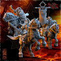 Realms of Mayhem Knights Command Group - in 12k- by The Beholder Miniatures