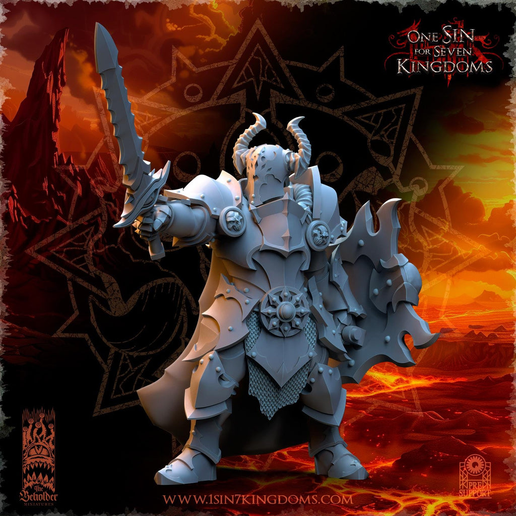 Realms of Mayhem Warriors with Swords - in 12k- by The Beholder Miniatures