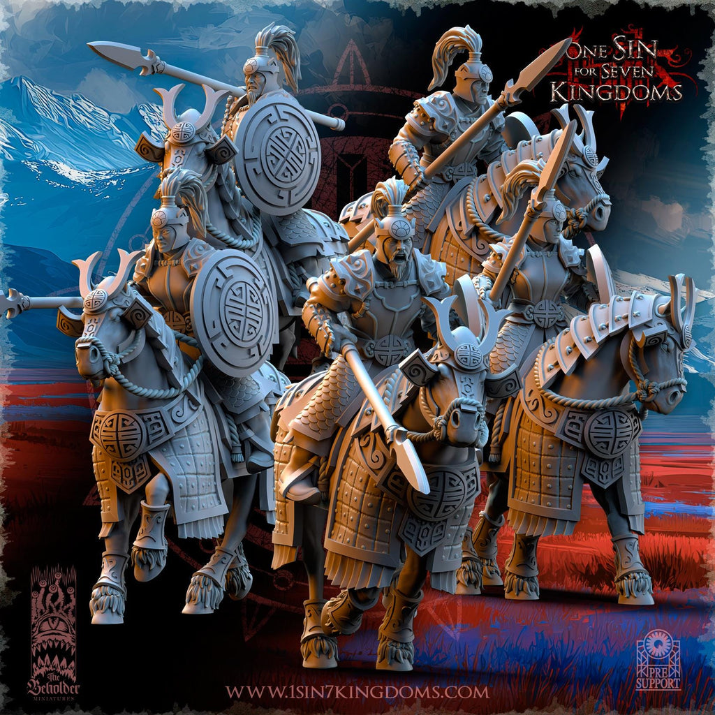Astarii Dynasty Riders -  in 12k by The Beholder Miniatures