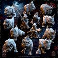 The Black Horde Goblins Kavehorrors Whisperers -12 models - in 12K - by The Beholder Miniatures