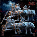 The Black Horde Goblins War Chariots miniatures - in 12K - by The Beholder Miniatures
