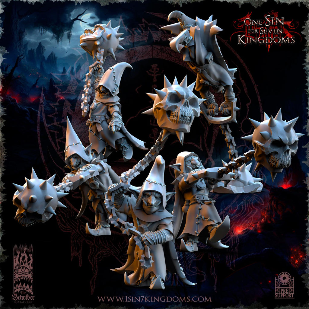 The Black Horde Goblins Frentics miniature - in 12K - by The Beholder Miniatures