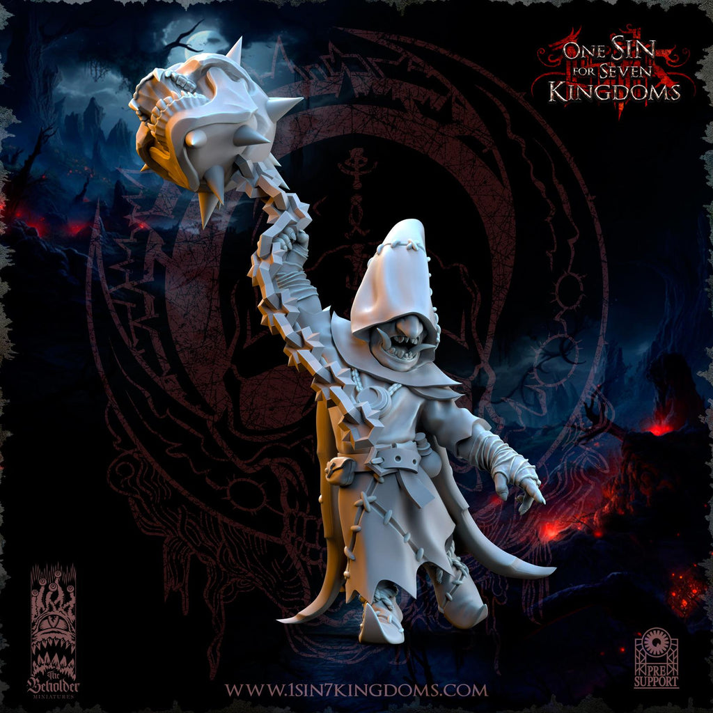 The Black Horde Goblins Frentics miniature - in 12K - by The Beholder Miniatures