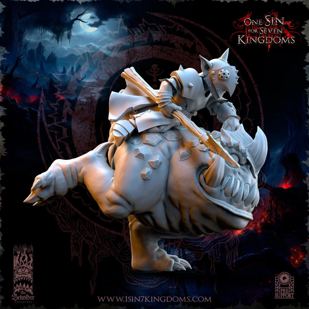 The Black Horde Goblins Kavehorror Knights miniatures - in 12K - by The Beholder Miniatures