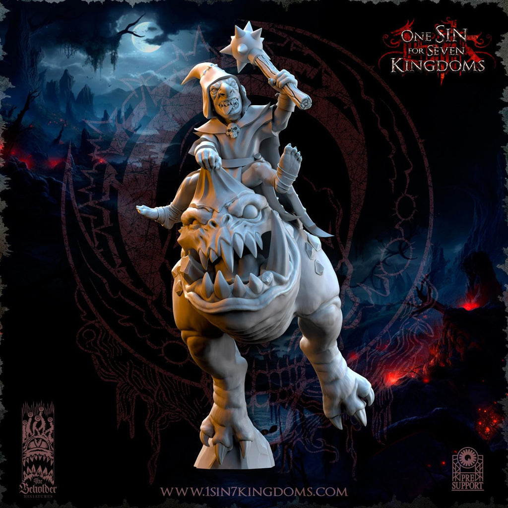 The Black Horde Goblins Kavehorror Hoppers miniatures - in 12K - by The Beholder Miniatures