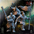 Salanaar Orcs Command Group  miniature - in 12K- by The Beholder Miniatures