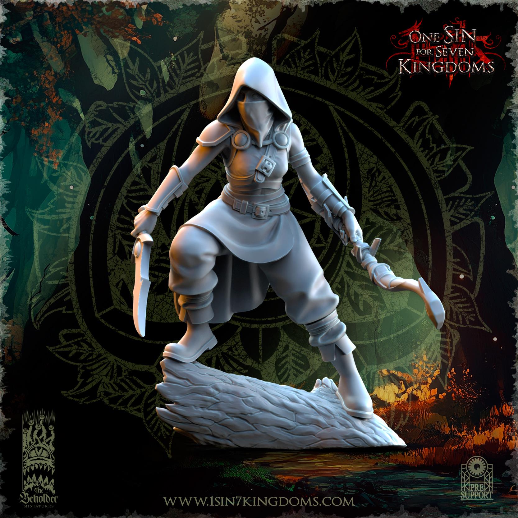 Evergreen Elves Shadowstalkers - in 12k- by The Beholder Miniatures