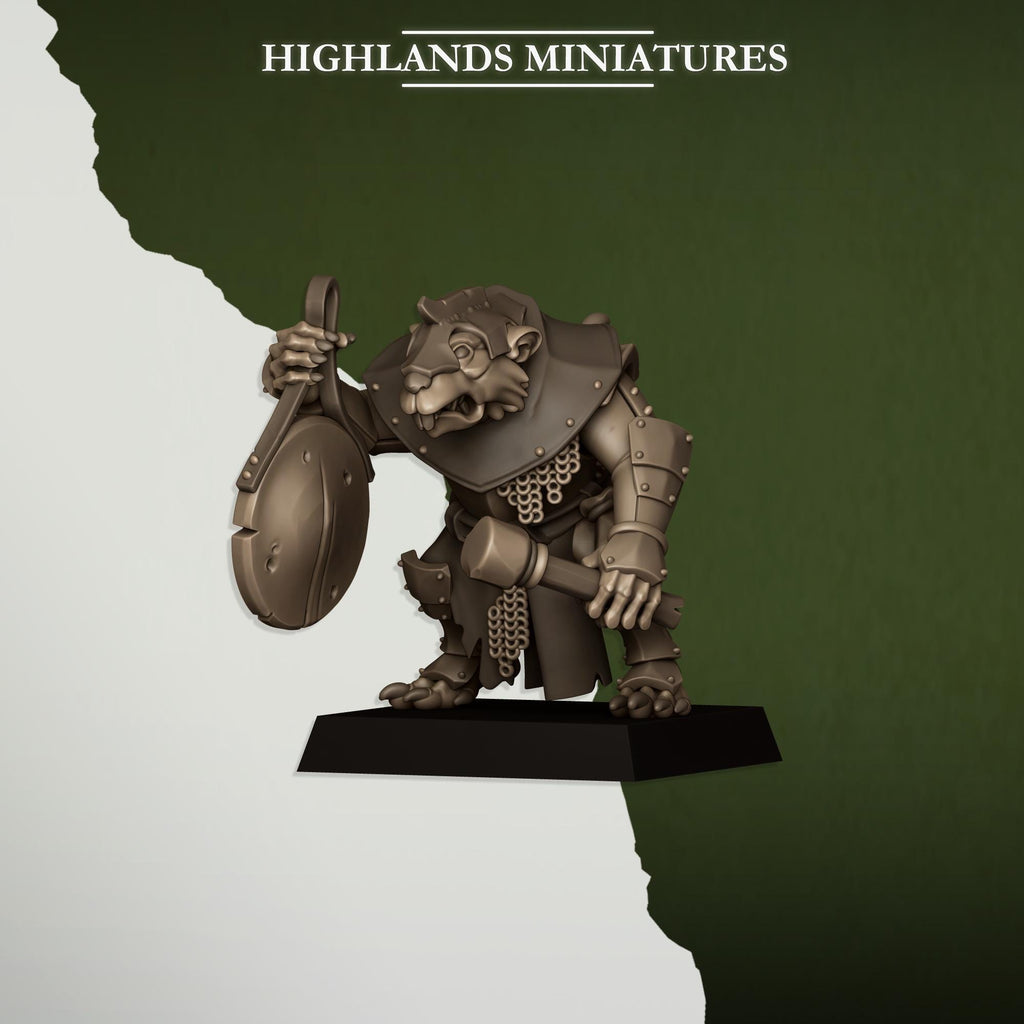 Vermin Vanguard  miniature - in 12K - by Highlands Miniatures