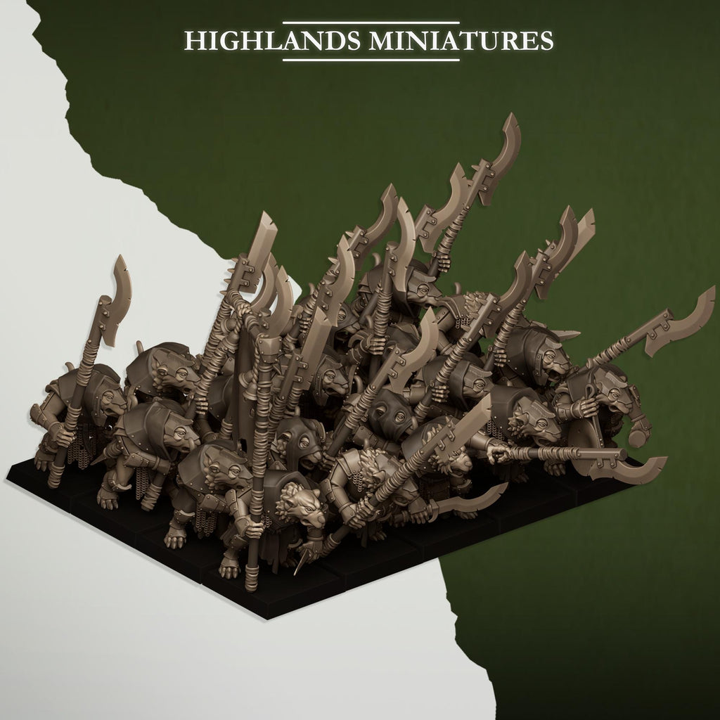 Vermin Vanguard  miniature - in 12K - by Highlands Miniatures