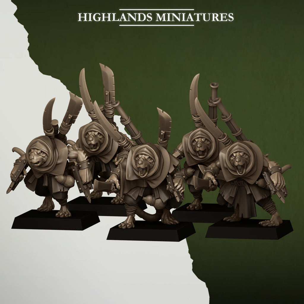 Sewer Vermin Smugglers  miniature - in 12K - by Highlands Miniatures