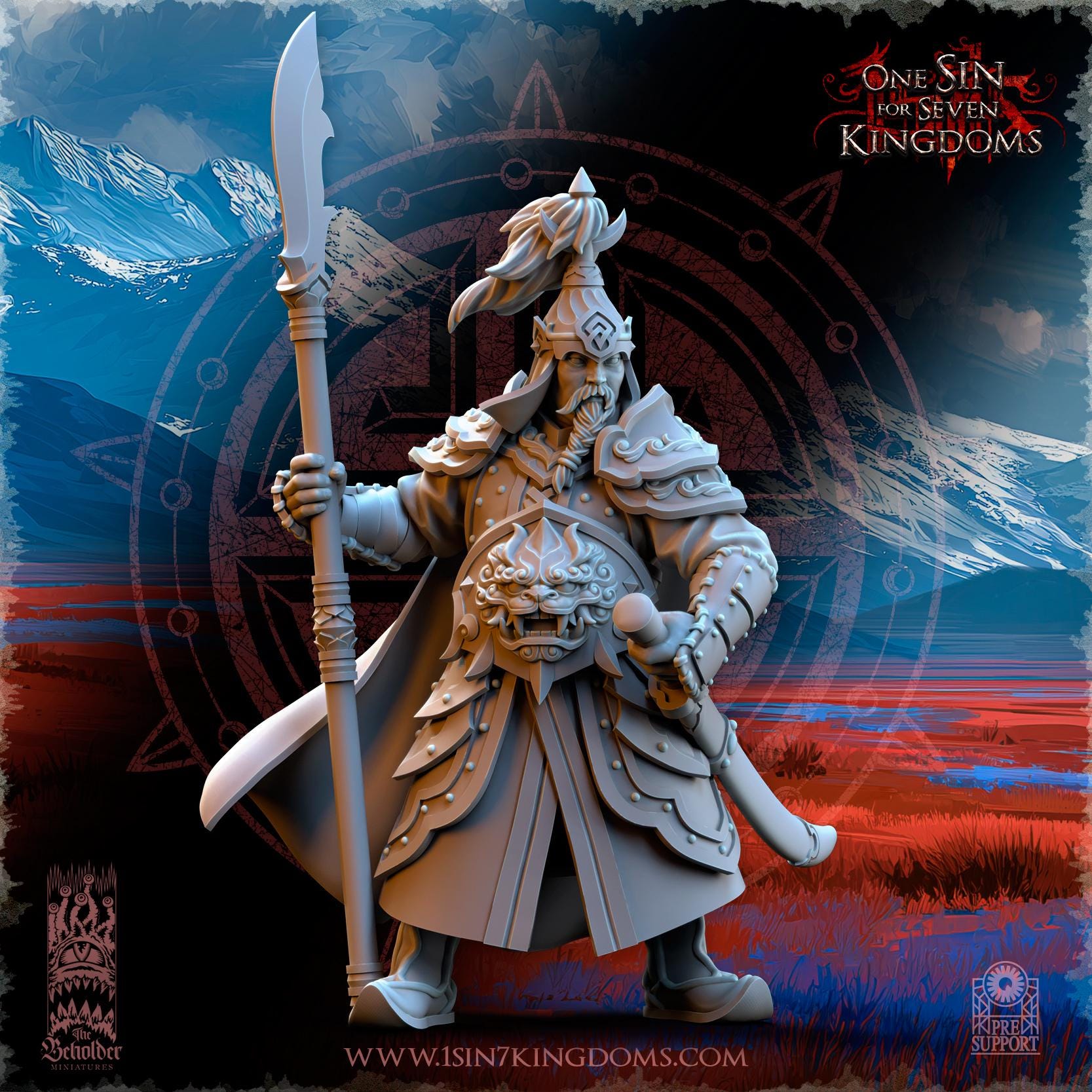 Tomorkhan, Astarii Commander -  in 12k by The Beholder Miniatures