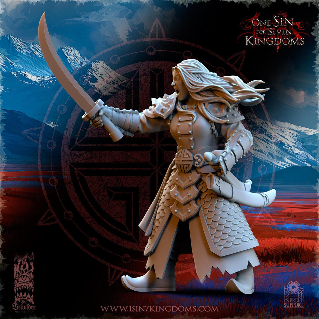 Astarii Dynasty Warriors Command Group -  in 12k by The Beholder Miniatures