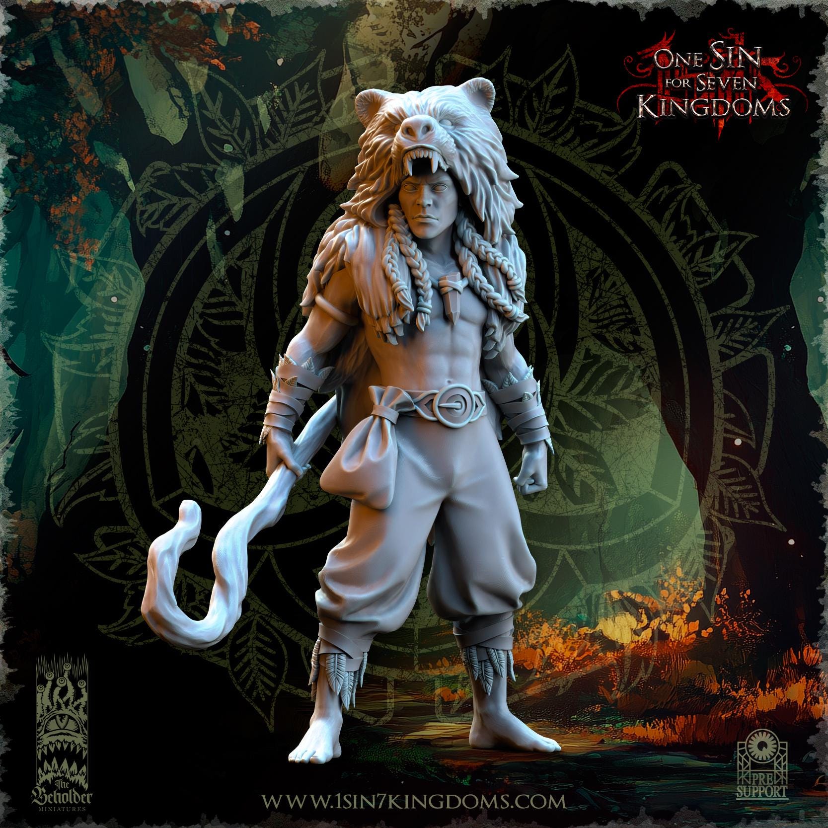 Evergreen Elves Beastmasters -  14 models -  in 12k by The Beholder Miniatures