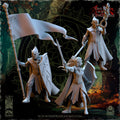 Evergreen Elves Forest Militia Command Group - in 12k by The Beholder Miniatures