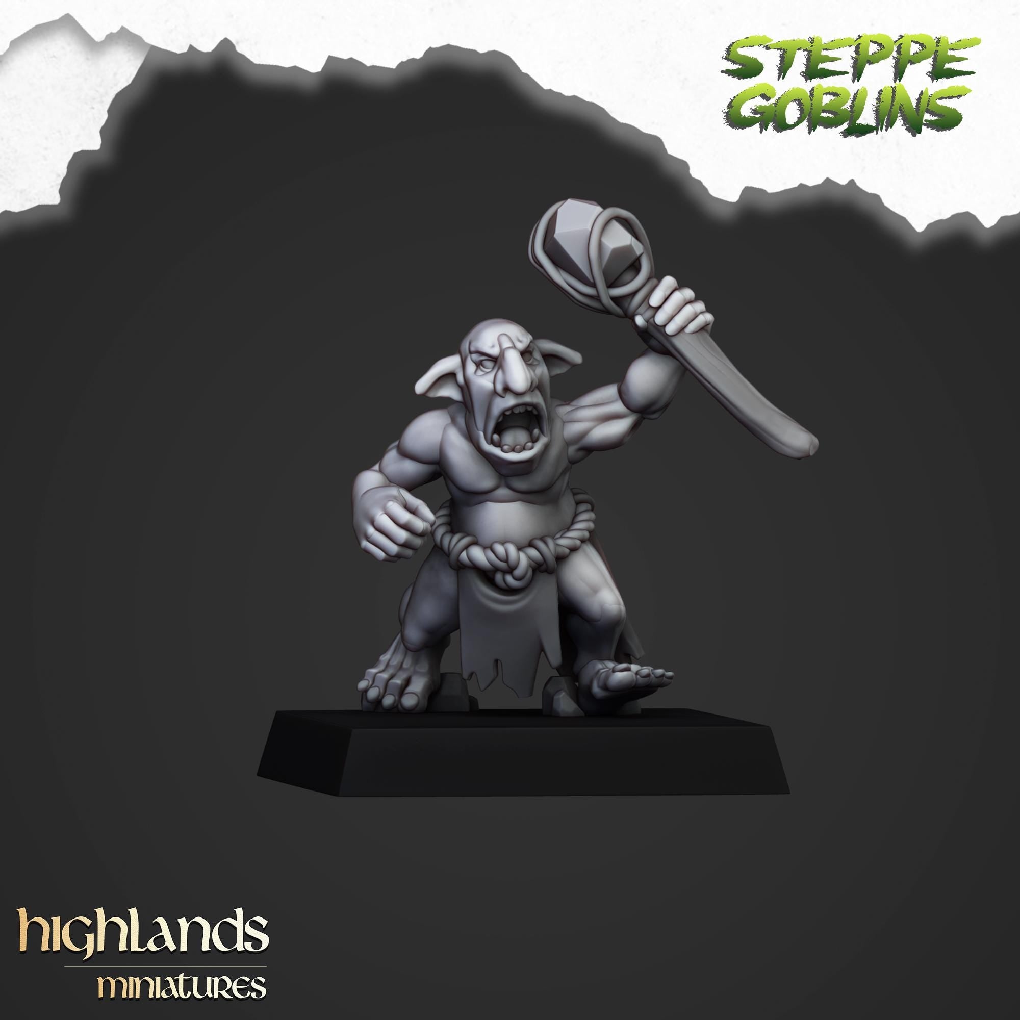 Steppe Goblors  miniature - in 12K - by Highlands Miniatures