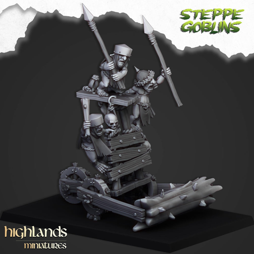 Steppe Goblors Roller miniature - in 12K - by Highlands Miniatures