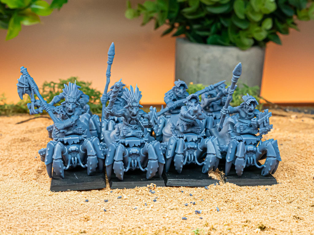 Mounted Coast Goblins miniature - in 12K - by Highlands Miniatures