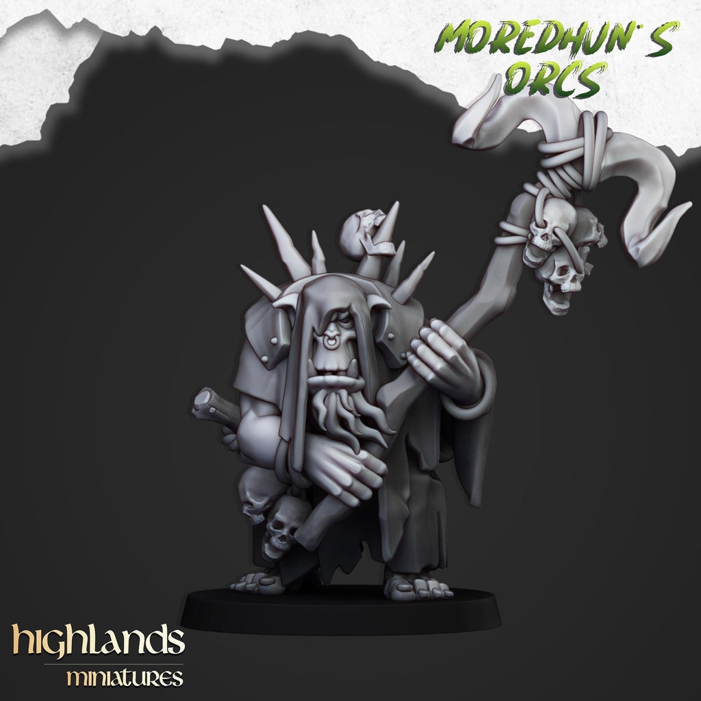 Orc Shamans- 2 models miniature - in 12K- by Highlands Miniatures