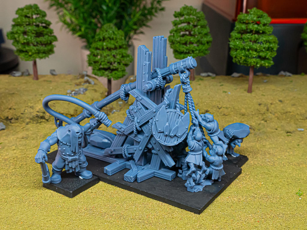 Orc Stonethrower  miniature - in 12K- by Highlands Miniatures