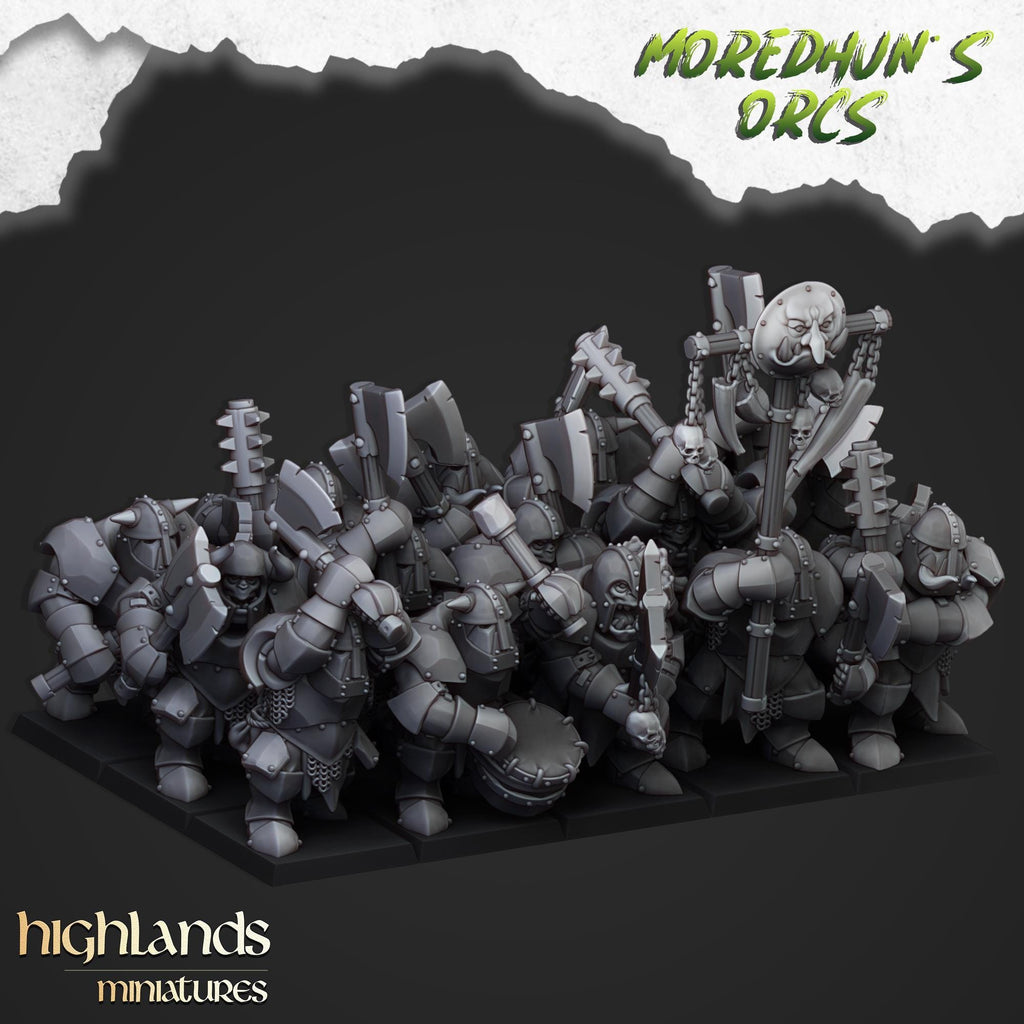 Armoured Orcs  miniature - in 12K- by Highlands Miniatures