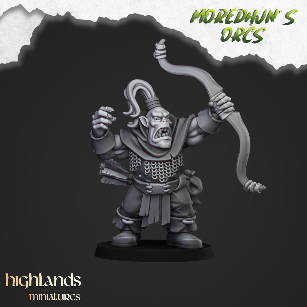 Orc Archers  miniature - in 12K- by Highlands Miniatures