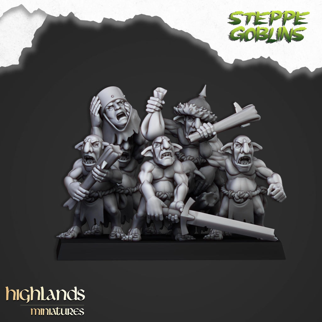Steppe Goblors  miniature - in 12K - by Highlands Miniatures